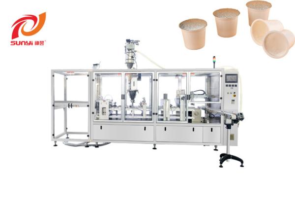 Cheap Big capacity Machine Die Cut Lids K Cup Coffee Capsule Filling And Sealing Machine for sale
