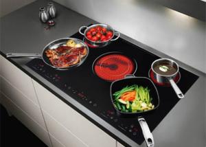 China AC240v 77cm 5 Burner Electric Ceramic Hob For Hotel on sale