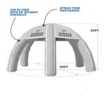 Customized 20ft Inflatable Spider Tent With Velcro To Add Banners For Outdoor