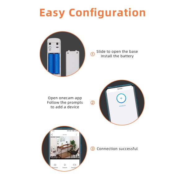 White PIR Tuya Video Doorbell Home Assistant Two Way Voice Speak