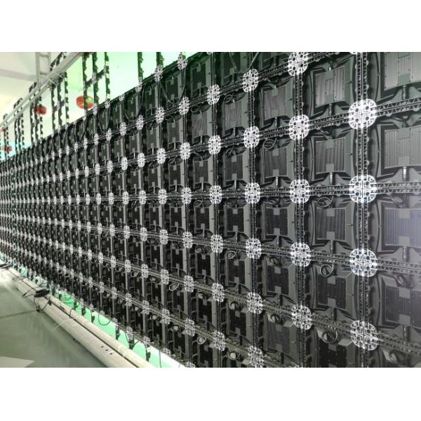 320*320mm Smart Outdoor LED Display Module with IP67 Integrated Power Box Front Service