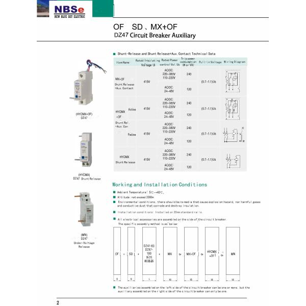 Shunt Release High Voltage Residual Current Circuit Breaker Automatically Operated