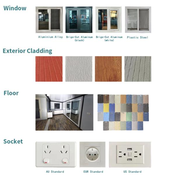Double wing foldable container house Three-in-one mobile expandable house