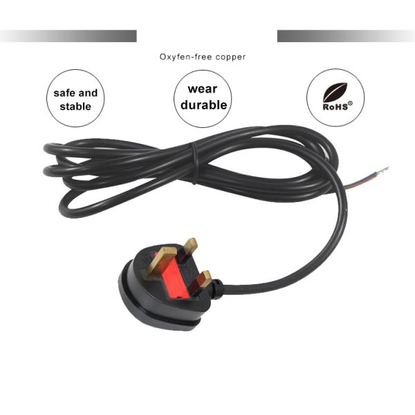 UK 3 Pin BS1363 to IEC C13 Power Cord H05VV-F 3x0.5mm²