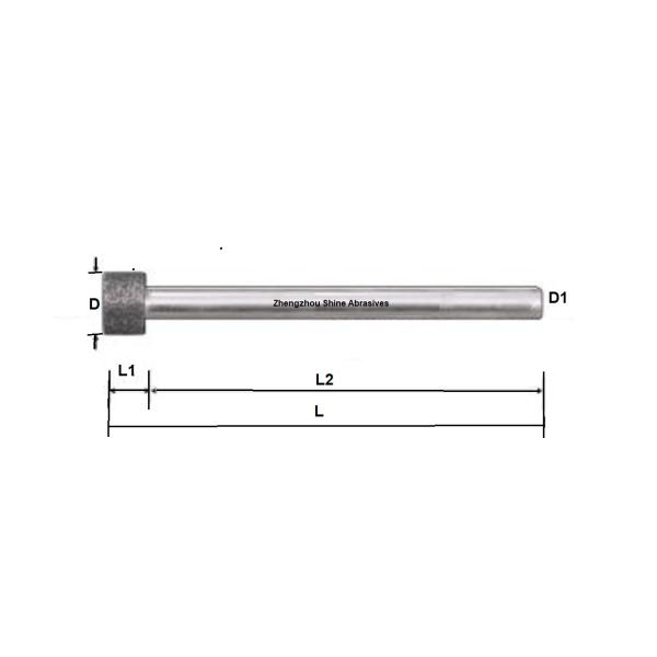 6mm Shank Diamond Plated Mandrels For Internal Grinding