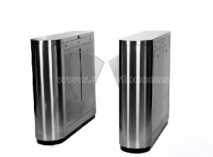 Access Control Automatic Flap Barrier Gate TCP / IP Security Gate Access Control Wheelchair Lanes For Subway