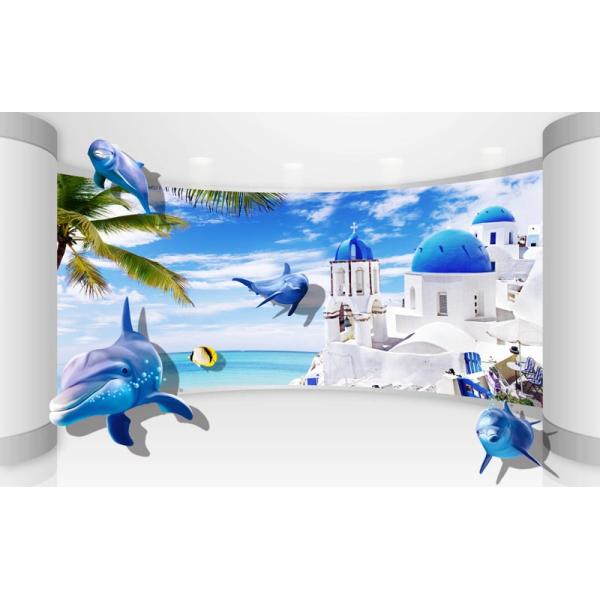 floral Printed Roll Down Sun Shade 6Grade Fastness Slat Pattern