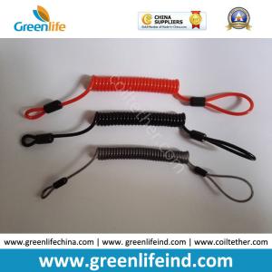 Retention Rope Customized Color/Size W/Loop&Crimp Strong Wire Coil Lanyard