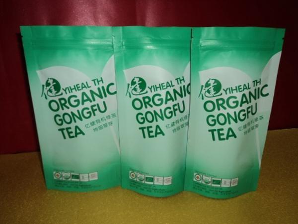 Cheap Graceful Curved Lipton PET / VMPET / PE Tea Packaging Bags Stand Up/stand up bag for tea for sale
