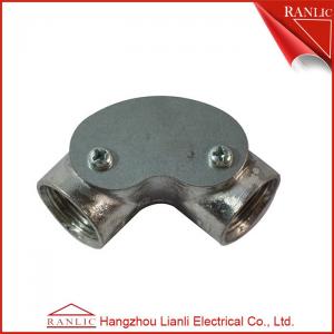 China Inspection Elbow Conduit Terminal Box Aluminum Conduit Fittings / Pre - Galvanized Finish on sale