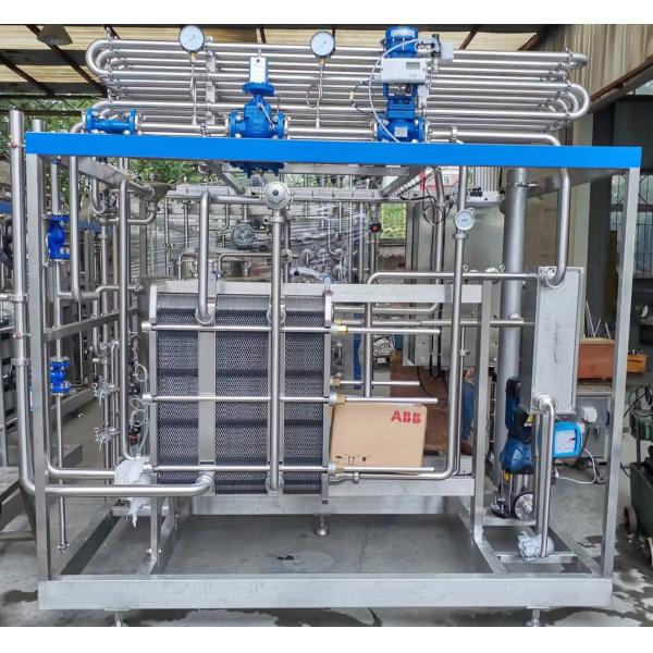 Excellent Service 500-20000L/H Plate Sterilizer Pasteurization Machine For Milk/Yogurt/Cheese Processing Plant