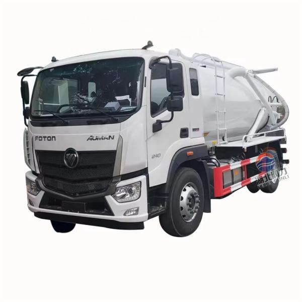 Cheap FOTON 10000-12000 Liters Fecal Suction Truck   Septic Pump Truck    Sludge Truck for sale