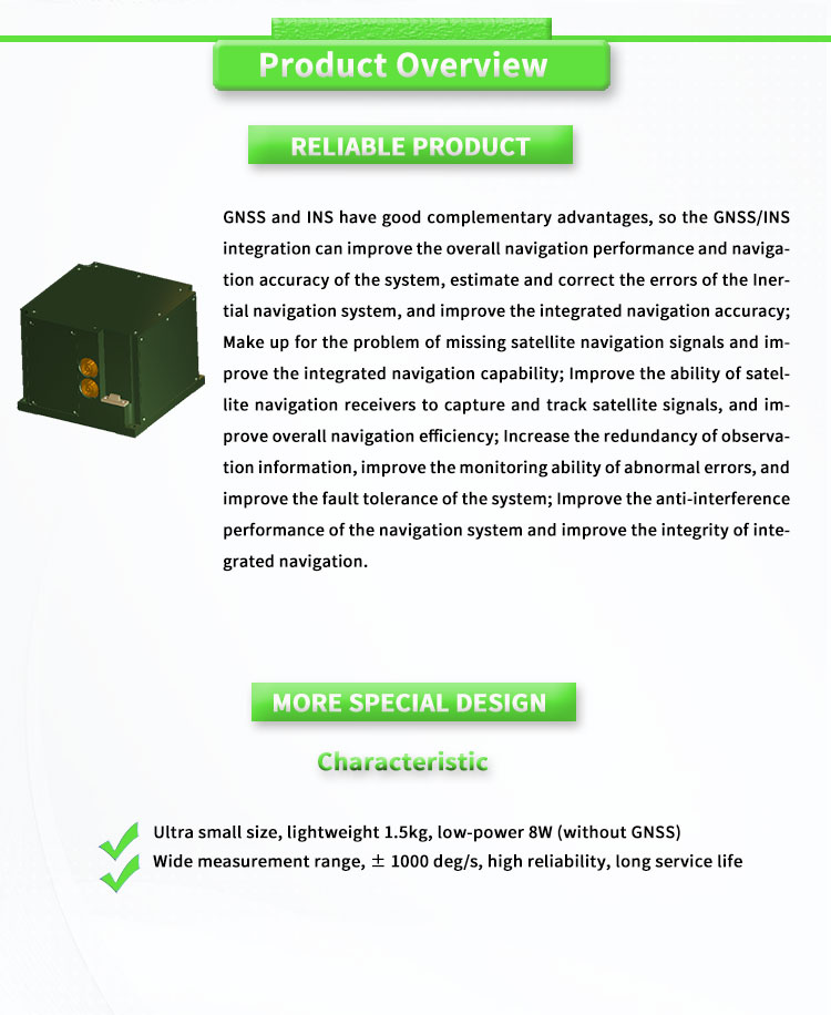 UNIVO UBTS900Y Three Axis Integrated Inertial Navigation System for Intelligent Navigation
