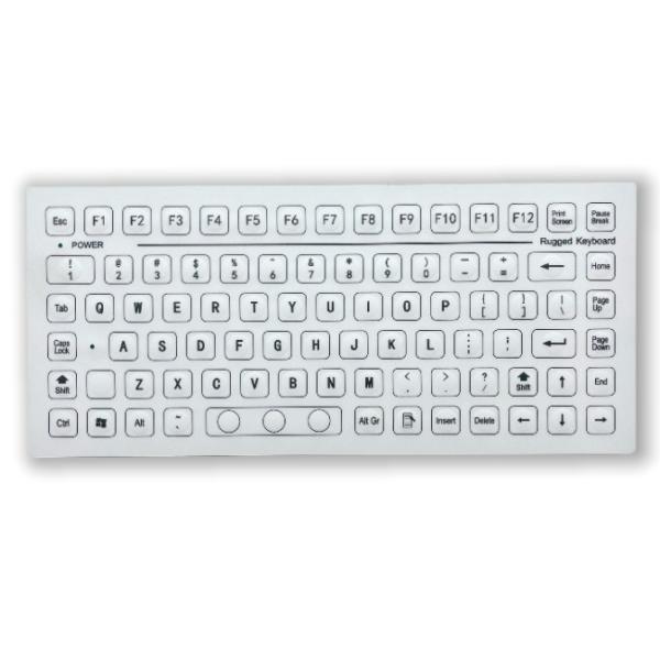 IP67 waterproof dustproof 85 Keys Industrial Membrane Keyboard Rear Panel Mounted -40℃