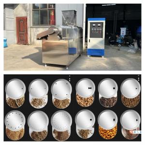 Best Stainless Steel Dry Type Fish Feed Extruder 55kw Dry Pet Food Production Line wholesale