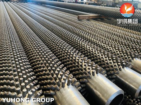 Cheap ASTM A213 T9 Alloy Steel Seamless Tube with SS409 Studs, Studded Tube(Pin Tube) ,Fired heater, Furnace Application for sale