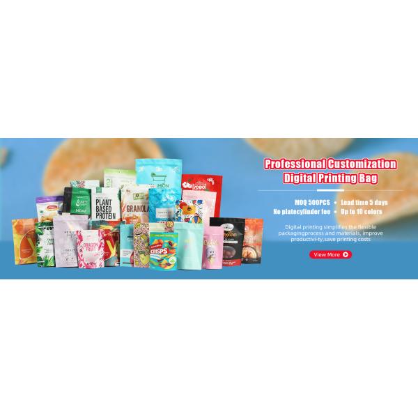 Smell Proof Resealable Sample Sachets With Clear Window Powder Packaging Plastic Bag