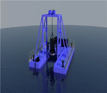 Diesel Engine Draft 1.3m Sand Dredger River Sand Mining machine