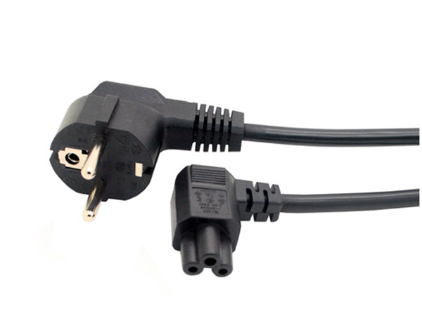 Custom AC DC Power Cable US Standard 3 - Prong Plug For Desktop Printer Monitors