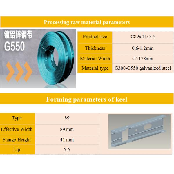 Light Steel Frame Prefab House Frame Roll Forming Machine steel framing machine