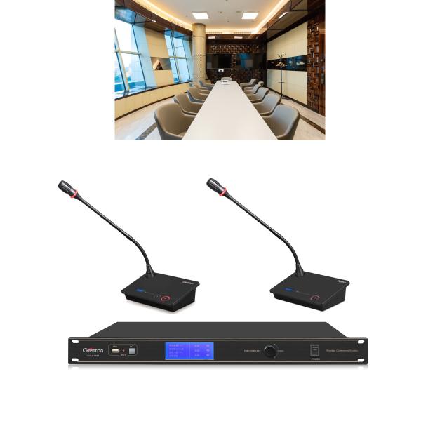 Cheap GESTTON Table Top Wireless Conferencing System IR SYNC Configuration for sale