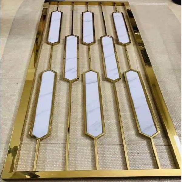 Stainless Steel Decorative Perforated Partition Panels Indoor Screens Room Dividers