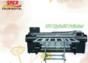 Large Format Hybrid UV Roll To Roll & Flatbed Printer Multi Functional Inkjet Printer