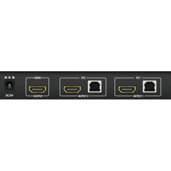 2x1 HDMI 2.0 KVM Switch