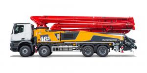 China Used Putzmeister Truck Mounted Concrete Pump M46-5 4141 on sale