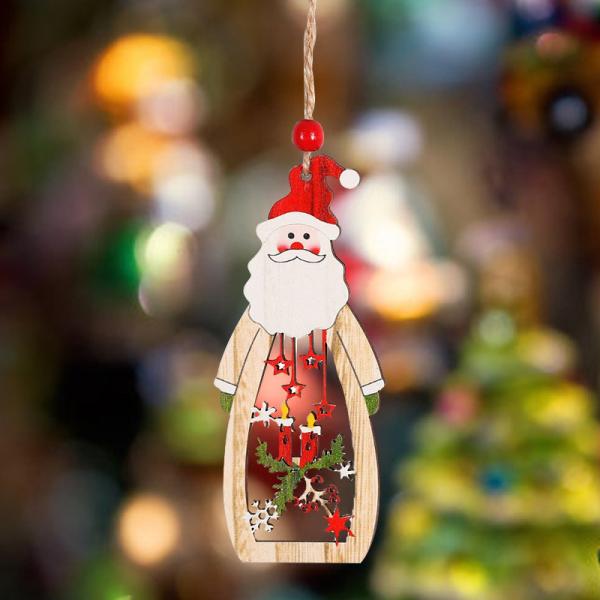 Cheap Wooden Christmas Tags Ornaments Christmas Wooden Pendant Tag for sale