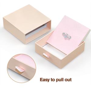 Custom Logo Cardboard Drawer Jewelry Packaging Box For Necklace Earring Bracelet Ring Jewelry Box