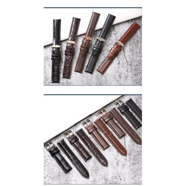 Adjustable Genuine Leather Watch Band Replacement Durable With 20mm Width