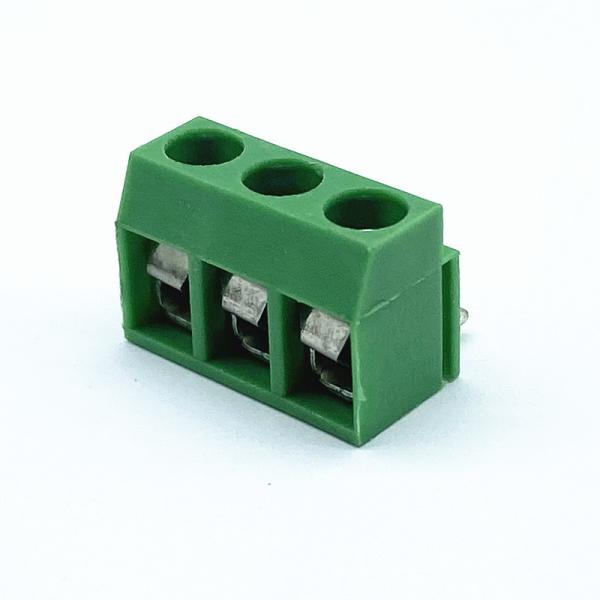 Cheap 5.0mm Pitch 3 Way PCB Screw Terminal Block With PA66 Housing for sale