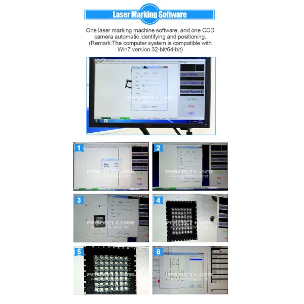 CCD Camera Fiber Laser Engraving Machine Auto Identifying / Positioning 500W