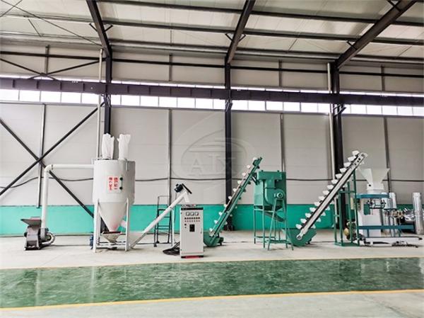 Cheap Simple Operation Customized Feed Pellet Production Line Simple Structure for sale