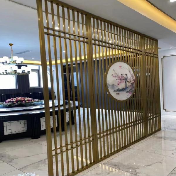Aluminum frame restaurant decoration partition wall panel metal room divider
