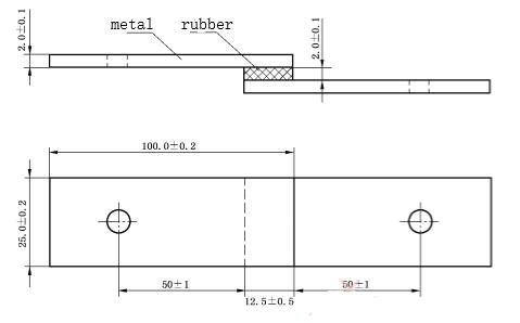 Tensile Shear Strength Testing Machine For Vulcanized Rubber Adhesive To Metal