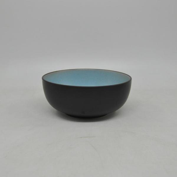 Blue 4pcs Rustic Pottery Dinnerware Rustic Ceramic Plates Bowl And Cup