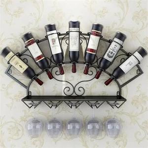 Best Stemware Metal Wall Mounted Wine Glass Rack , Trendy 7 Bottle Wine Rack wholesale