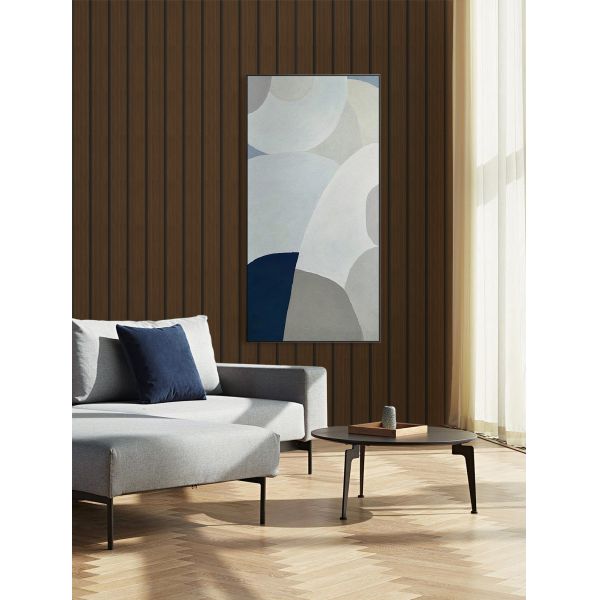 Flexible Wood Grain Wall Panels , Soft Grill Wall Panel For Small Public Spaces Decor