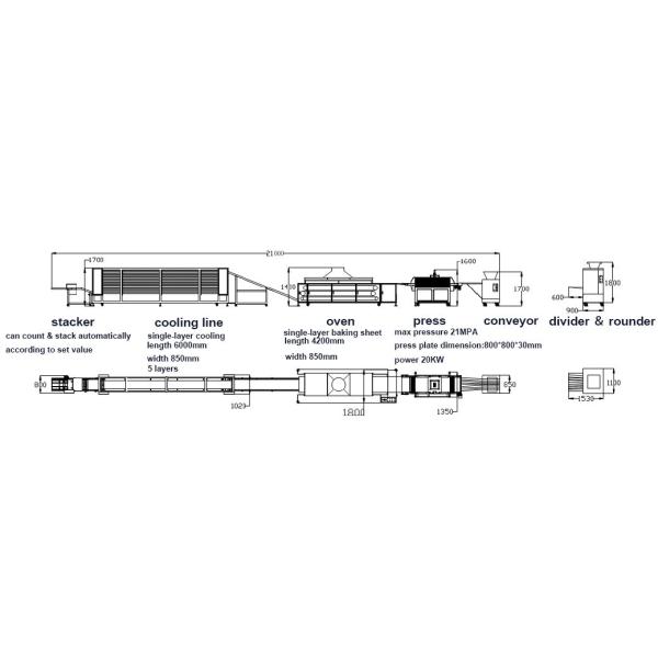 2000pcs/h Tortilla Production Line , Automatic Tortilla Making Machine