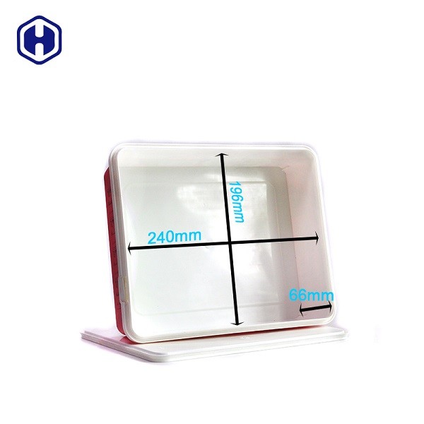 Food Grade IML Box Recyclable Odorless Small Square Plastic Containers