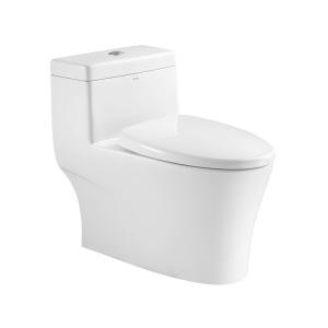 Best Sanitary Ware One Piece Toilets , Soft Closed Dual Flush S Trap Wc wholesale