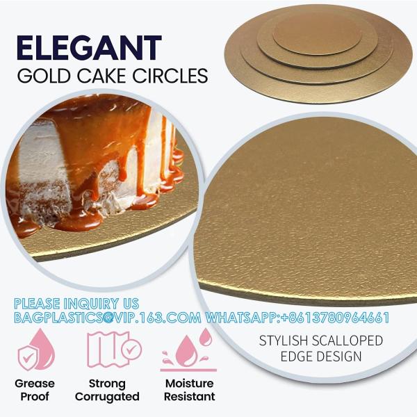 Cakeboard Round, 4, 6, 8, 10, 12 Inch Cake Base Cardboards, Round Cake Circles, Each Size, Set For Baking Cake