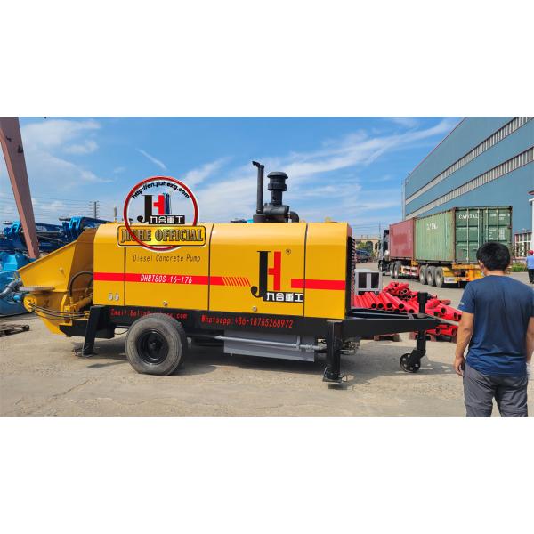 50m3/H Diesel Stationary Concrete Pump Machine Mobile Small Portable Concrete Pump Trailer Mounted Type