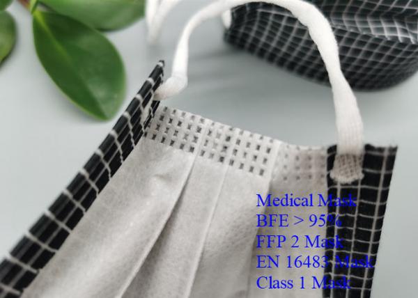 Ffp 2 Disposable Children Medical Mask Hang Ear / Belt Type EN16483 Standard