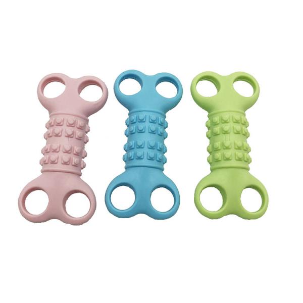 Silicone Rubber Bone Tooth Anti Bite Chew Toy Puppy Tooth Training