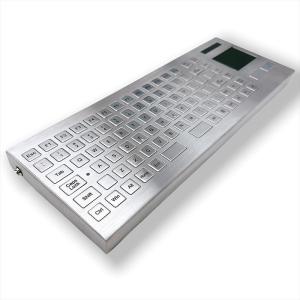 China IP67 Desktop Stainless Steel Keyboard Waterproof Industrial Wireless Keyboard 2.4G desktop design on sale