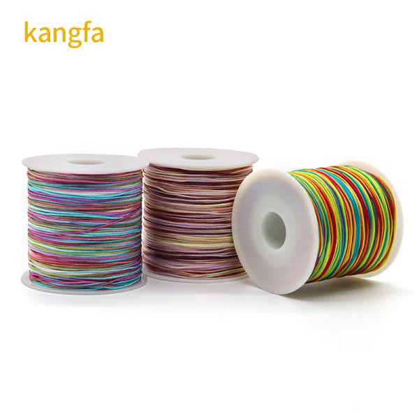 Small Roll Flat Wax Thread for Manual Leather Sewing 210D Filament Yarn Sale