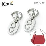 Men'S Superior Small Engraved Logo Pendant Metal Tag Custom Oval Shape Metal